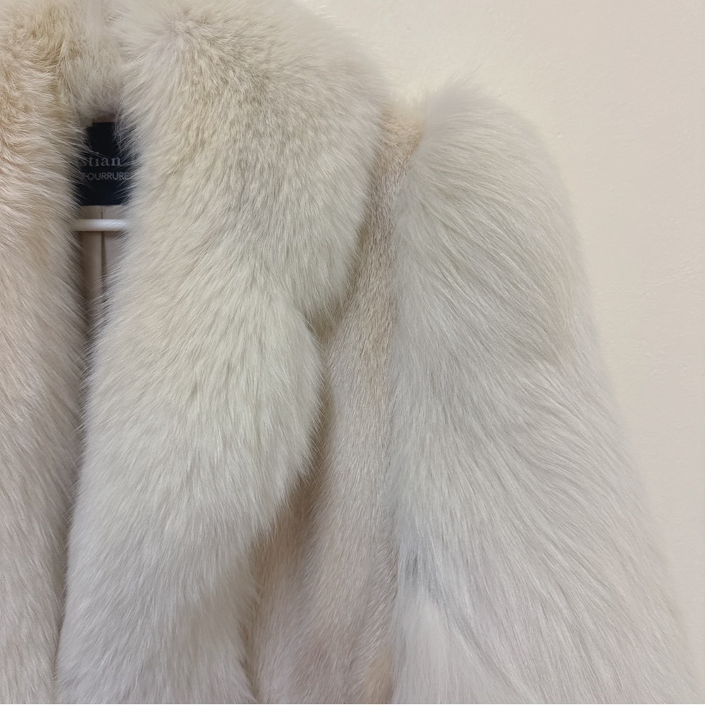 Christian Dior Cream Blush  Mink and Fox Fur Coat - Picture 7 of 16